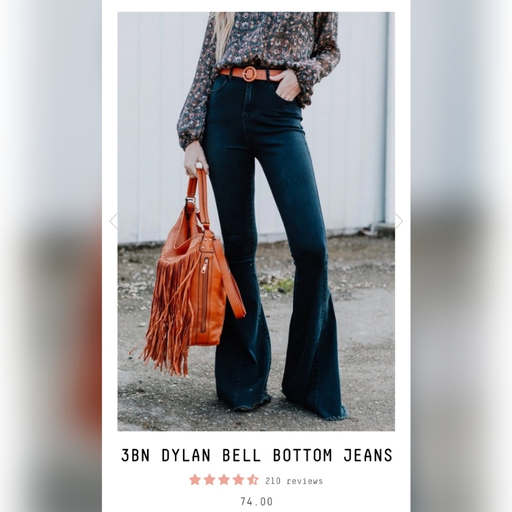 Three Bird Nest NEW Dylan Bell Bottom Jeans
